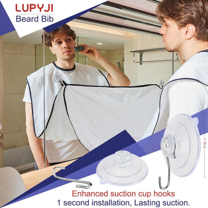 Beard Bib Apron, Adjustable Beard Trimming Hair Catcher, Christmas Gift for Dad