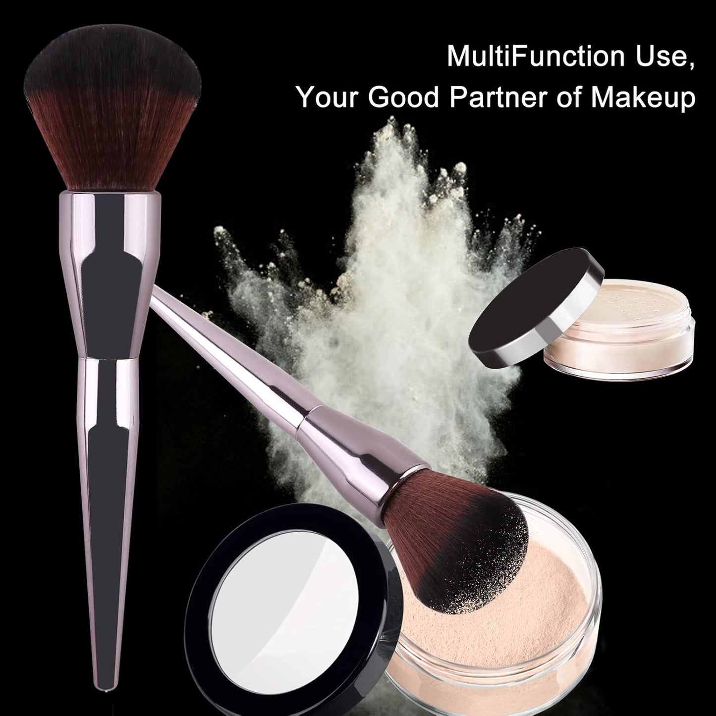 Foundation Brush,Daubigny Super Large Powder Brush Flat Arched Premium Durable Kabuki Makeup Brush Perfect For Blending Liquid,Cream and Flawless Powder,Buffing, Blending,Concealer …
