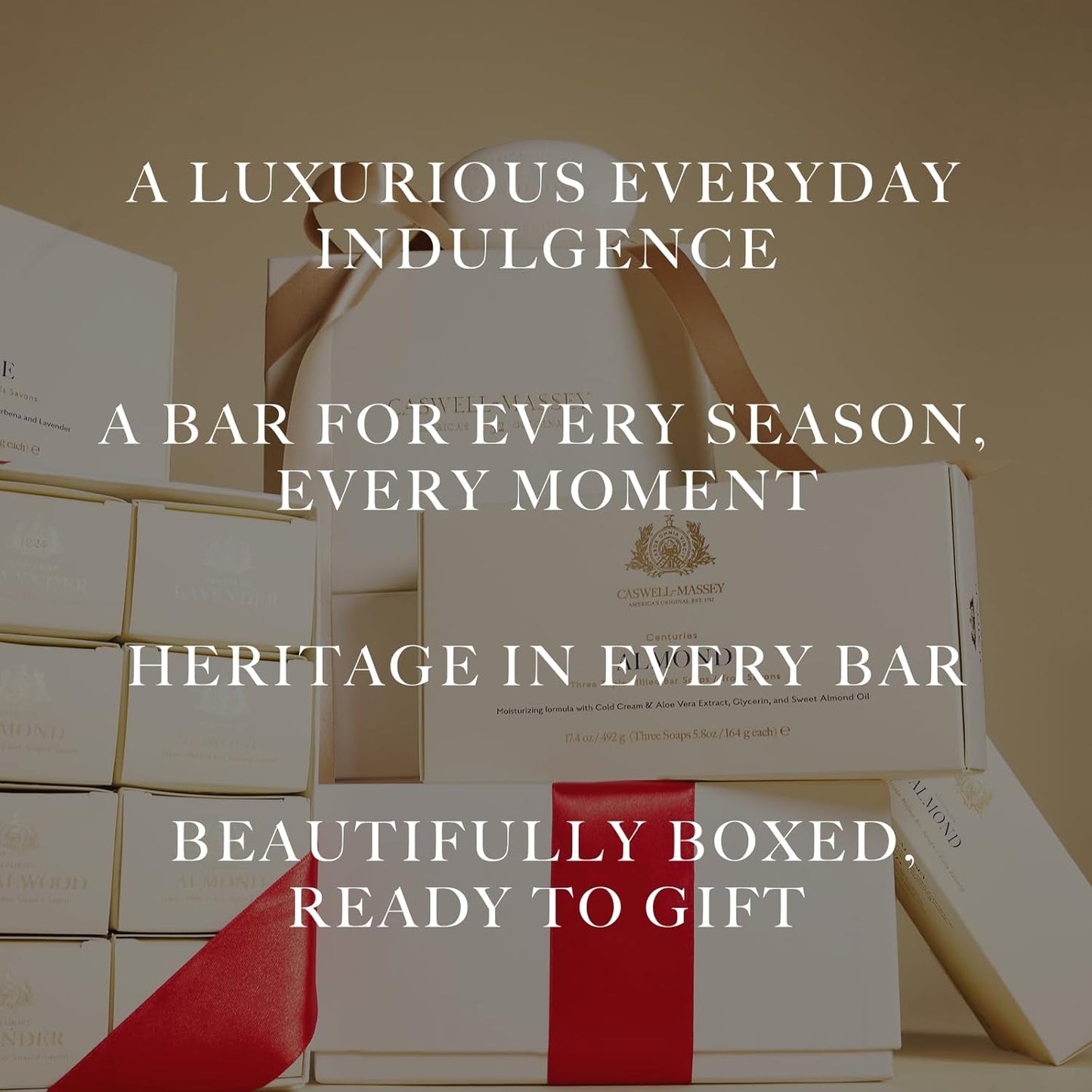 Caswell-Massey Natural Bar Soap for Men & Women, Moisturizing Body Soap Bar for All Skin Types, Made with Essential Oils & Plant-Based Formula for Soft Skin, Multi Scents, 12 Bars x 5.8 oz Gift Set