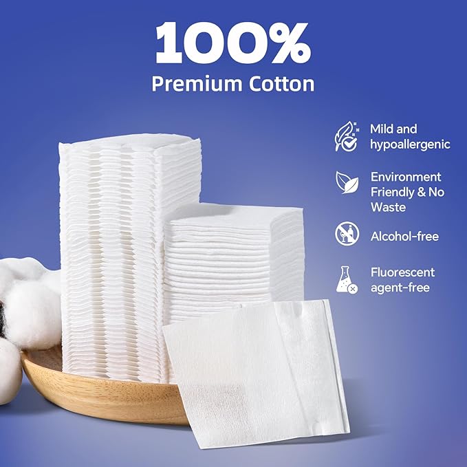 Premium makeup cotton pads set