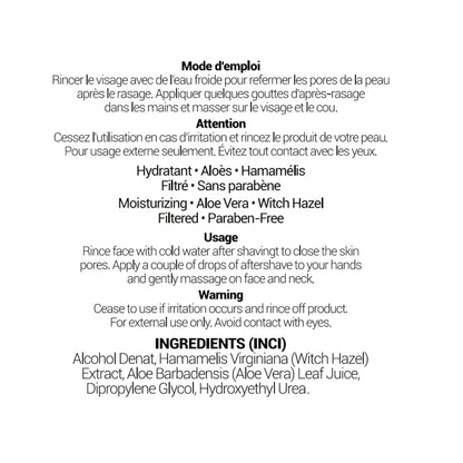 Aftershave Splash For Men l Fragrance-Free, Unscented l Canadian Made by A Skilled Artisan l Moisturizes & Soothes the Skin | 114 ml (4 oz)