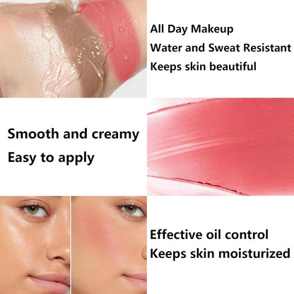 3Pcs Cream Contour Stick Makeup Kit, Shades with Highlighter, Blush and Bronzer Contour Stick for Sculpt the Cheeks, Long Lasting, Waterproof, Matte & Dewy Finish LIGHT MEDIUM(2+5+6)