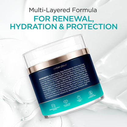 Collagen NAD+ Cream for Face Retinol Hyaluronic Acid Niacinamide for All Skin Types - Anti-Aging Face Moisturizer with Airless Pump - Day & Night Cream for Wrinkles - Made in USA 1.7 Oz