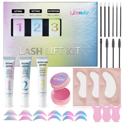 Libeauty Tube Design Lash Lift Kit with Glue Balm, Brow Lamination Kit, Easy to Apply for Salon and Beginner