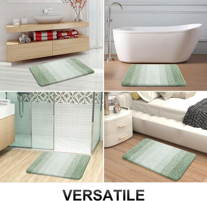 OLANLY Bathroom Runner Rugs 54x24, Extra Soft Absorbent Microfiber Bath Rugs, Rubber Backing, Quick Dry, Washable Bath Mats for Bathroom Floor, Tub and Shower, Home Decor Accessories, Sage Green