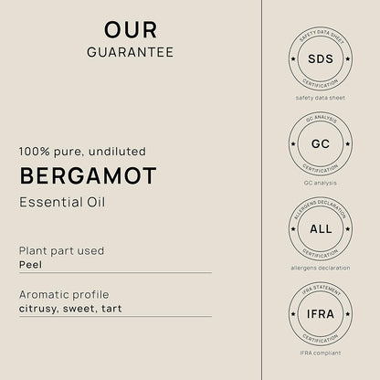 VINEVIDA Bergamot Essential Oil - Gallon Bergamot Oil Undiluted - Bulk Gallon Essential Oil for Soap Making Safe for Skin - DIY Candle Scents for Candlemaking Scents - 8 lbs Bergamot Oil 3948.87 ml