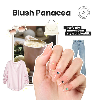 Beetles Jelly Nail Polish Set P186,6 Colors Burgundy Pink Nude Quick Dry Nail Polish Fingernail Fast Drying & Long Lasting Nail Strengthener Polish