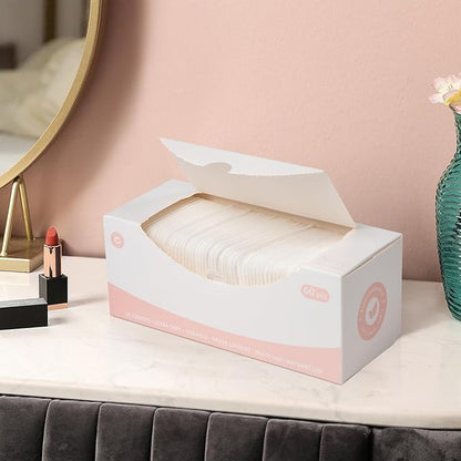 Square cotton pads, 100% cotton