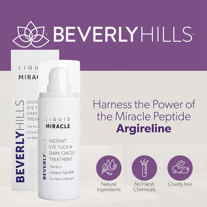 Beverly Hills Instant Facelift Anti Aging Eye Serum Treatment for Dark Circles, Puffy Eyes, Wrinkles, Under Eye Bags, Fine Lines, and Crows Feet | 30mL (120 Days Supply)