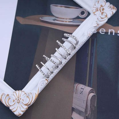 Boho Crystal Claw Earrings Silver Cz Needle Claw Stud Earrings Sparkle Needle Claw Earrings Minimalist Huggie Illusion Earrings Jewelry for Women