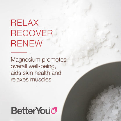 BetterYou Magnesium Muscle Bath Flakes - Mineral Bath Salts for Muscle Recovery - Post-Workout Soak for Sore Muscles - Natural Magnesium - 2.3 lb (Pack of 2)