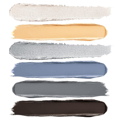 Blue Eyeshadow Stick 6PCS Set, Metallic Shimmer Matte Cream Eye Shadow Palette Eyeliner Brightener Pencil Crayon, Halloween Makeup - Mermaidcore