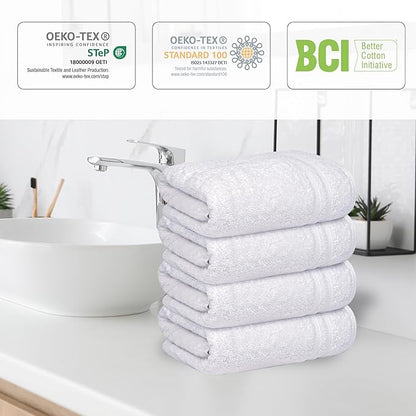 Infinitee xclusives white hand towels