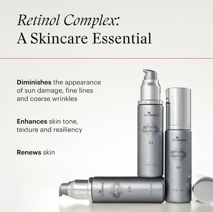 SkinMedica Retinol 0.5 Complex - Retinol Serum for Face, Age-Defying Advanced Retinol Cream That Renews Skin and Diminishes the Appearance of Fine Lines and Wrinkles, 1 Fl Oz