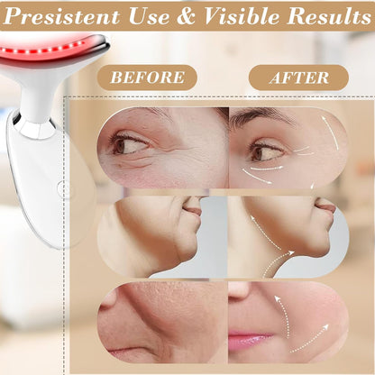 Facial Massager for Women and Men – Face Roller for Skin Tightening, Wrinkle Reduction, Anti-Aging, Face Lifting, Skin Care, Beauty Tool for Jawline, Neck Massager, Rechargeable Home Spa Device,