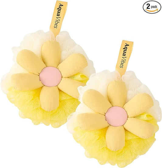 Bath loofah sponge- mesh pouf