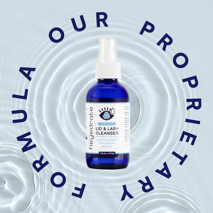 Heyedrate Lid & Lash Cleanser for Stye, Blepharitis, Dry Eyes, Meibomian Gland Dysfunction, Rosacea, and Eye Irritation Relief | Hypochlorous Acid Eyelid Cleanser Spray