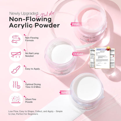 Acrylic Nail Kit for Beginners: Professional Nail Kit Set with Everything UV Light and Complete Nail Supplies Salon