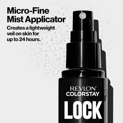 Revlon Colorstay 24 Hr Lock Setting Mist, Keeps Face Makeup from Melting & Fading, Mattifying, Blurring & Oil Absorbing Spray, Transfer-Proof & Mask Friendly, 1.9 fl oz