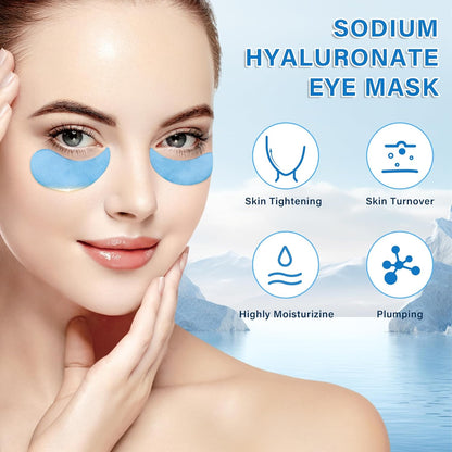 Under Eye Patches Masks - for Dark Circles, Puffy Eyes, Fine Lines, Wrinkles, Eye Bags Treatment with Collagen and Hyaluronic Acid, Moisturizing and Hydrating (60 Pcs)