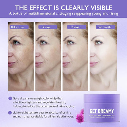 Get Dreamy Overnight Toning Whip,Anti-Cellulite Body Firming Cream,Dream Whip Body Firming Cream,Hydration, Smooth,Tightened Skin,Ideal for Legs, Belly
