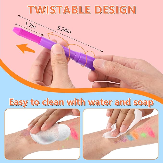 6pcs glow in the dark