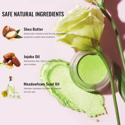 Oulac Nude Pearl Cream Eyeshadow also for Highlighter Shimmer Eye Shadow Waterproof&Long Lasting with Moisturizing Formula Blendable Shimmer Eye Make-up,Vegan & Cruelty-Free,6g P02