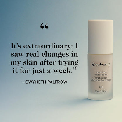 goop Beauty Peptide Serum |Reduces Fine Lines, Wrinkles, & Dark Spots | Peptides, Ceramides, & Niacinamide | Anti Aging Treatment to Improve Firmness & Elasticity | 1 fl oz