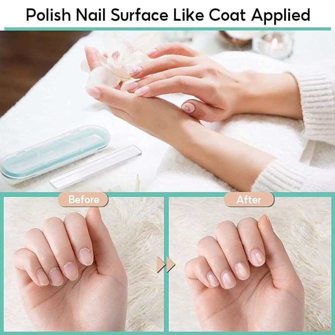 Crystal glass nail file, nail