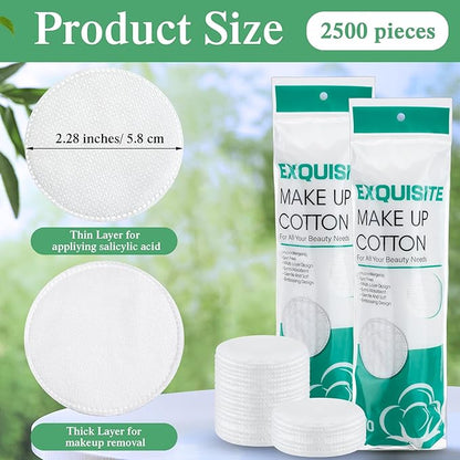 Maxcheck 2500 pcs cotton rounds