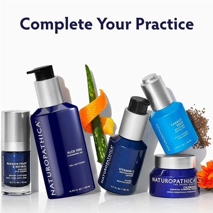 Naturopathica Aloe Vera Cleansing Gel, Facial Cleanser with Aloe Vera and Lavender, Clarifying Face Wash for Men and Women, 5 fl oz