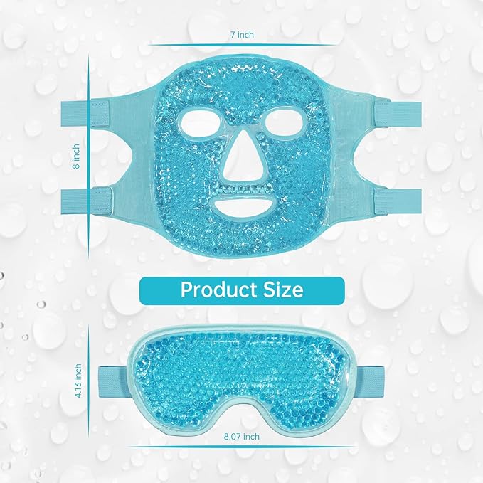 Cooling ice face eye mask