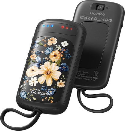 OCOOPA Hand-Warmers-Rechargeable Dual Sided, 2 in 1 Electric-Hand -Warmers with UL Certified, 3 Heating Level, Pocket Sized USB Hand Warmers for Camping, Hunting, Commuting, Gifts for Men, UT5 Duoheat