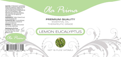 Ola Prima Lemon Eucalyptus Essential Oil - Therapeutic Grade Aromatherapy Oil for Diffuser, Cleaning (16oz Bulk)