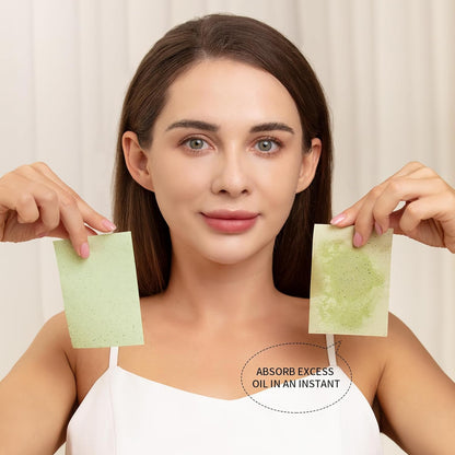 Teenitor Oil Blotting Sheets for Face, 800 Sheets Oil Absorbing Sheets for Face, Natural Green Tea Blotting Paper for Oily Skin, Face Oil Sheets for Your Face Oil Wipes for Face, Oil Control Film