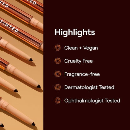 Live Tinted Hueliner Longwearing Pencil Eyeliner - Waterproof, Transfer-Proof, Long-Lasting Formula that Easily Glides On, High-Pigmented Pencil Eyeliner, 0.35g - Black