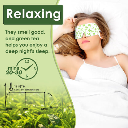 Self Heating Warm Compress for Eyes | 6A Silk Cotton Material | Heated Eye Mask for Fast Relief of Dry Eyes | No Microwave Needed | Eye Treatment Products for Dry Eye Relief | 20 Count