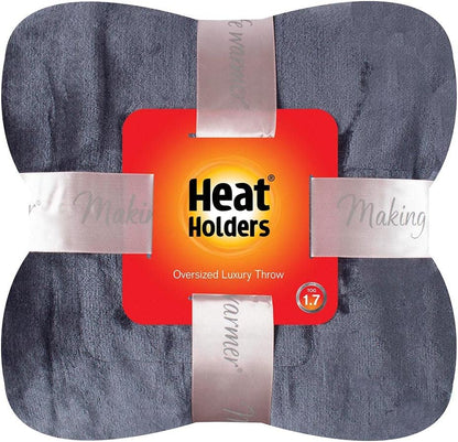 HEAT HOLDERS Oversized Throw/Blanket - Warm and Luxuriously Soft Fur-Like Fleece - Ideal for Bed, Sofa, Travel and Gifts | Moon Rock