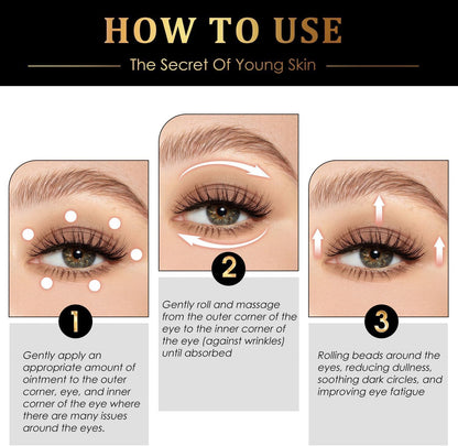 Time Eraser Oil, Time Eraser Rollerball Castor Oil and Frankincense, Castor Oil and Frankincense Eye Roller,Castor Oil Roller Ball(2 boxes)