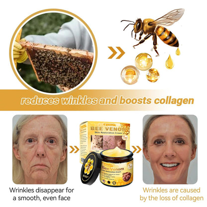 Bee Venom Skin Restoration Cream, Bee Venom Skin Treatment Cream, Repair skin and Firming, Effective In Reducing Blemishes (4)
