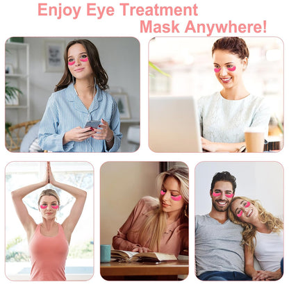Eye Mask - 15 Pairs Rose Under Eye Patches Skin Care Products - Eye Masks Skincare for Dark Circles and Puffiness, Reduce Wrinkles, Eye Bags and Fine Lines, for Women and Man, with Hair Clips