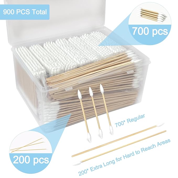 900 pcs pointed cotton swabs