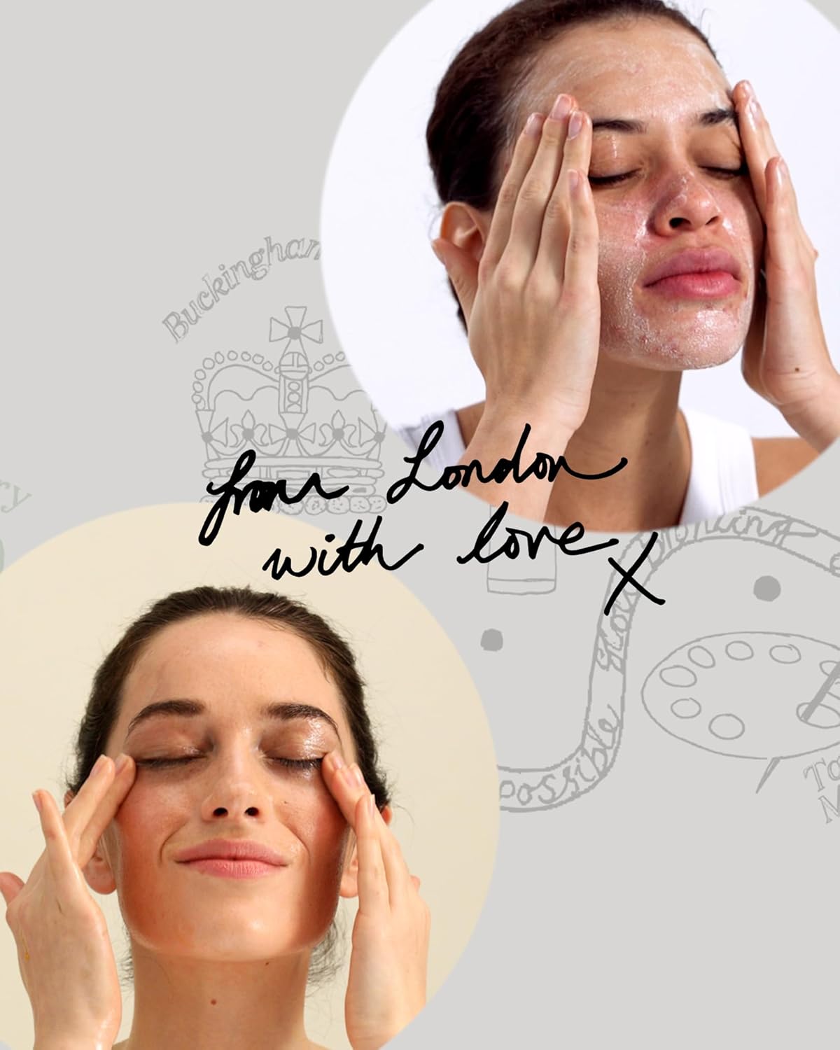 Pai Skincare London | DOUBLE CLEANSE - FROM LONDON WITH LOVE Beauty Gift Set. Organic Face Wash, Makeup Remover & Headband, Suitable for Sensitive Skin & All Skin Types. Made In London.