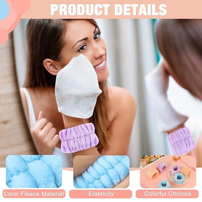 Microfiber spa wrist towel bands