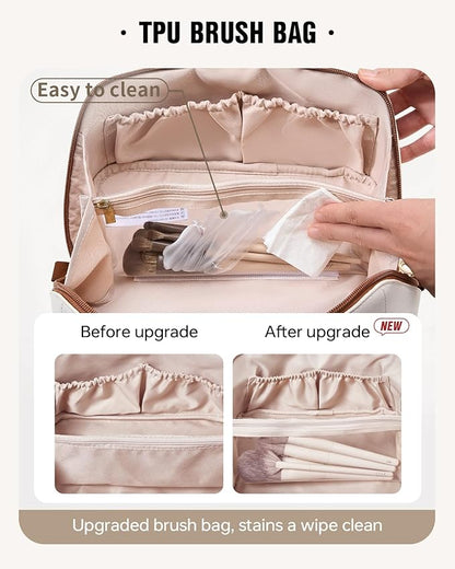 Eachy travel makeup bag,large capacity