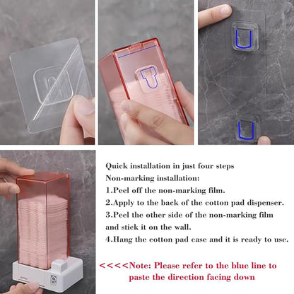 Cotton pad dispenser, automatic press