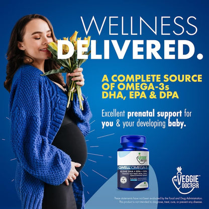 Vegan Omega 3 Supplement – Algae Omega 3 with DHA EPA DPA – Vegan Capsules from Algal – Fish Oil Alternative – Plant-Based Algae Oil Formula – Non-GMO, Carrageenan-Free, High Strength