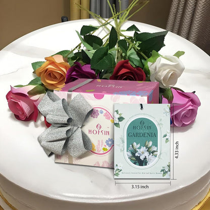 12 Packs Fragrance Bags with Hanging Strings, Air Freshener Deodorizer for Closet and Drawer,6 Scents Option- Lavender,Magnolia,Jasmine,Rose,Osmanthus,Gardenia (Gardenia)