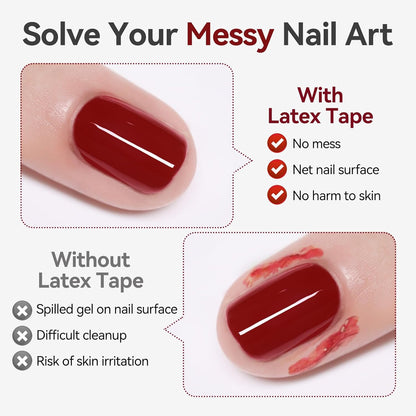 Born Pretty Liquid Latex for Nails,15ml Peel off Cuticle Guard for Nail Polish Air-Dry Liquid Latex Barrier Protector Nails Art Design
