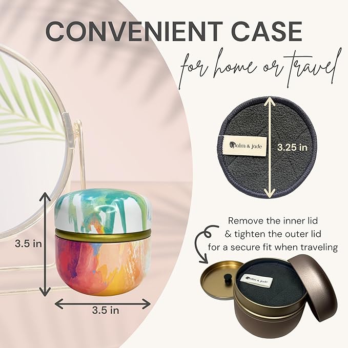 Reusable cotton rounds for face